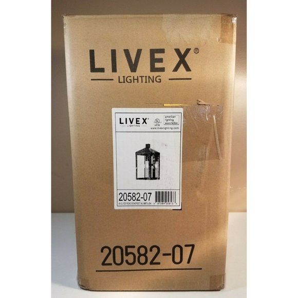 Livex Lighting 20582-07 Nyack 1 Light Outdoor Wall Lantern Bronze NEW - Picture 2 of 3